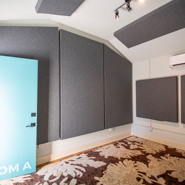 We have two of our pro-studio music rooms now available for lease!
The rooms are sound-treated,recording studio-grade rooms for music. They can be for a single person or band, or shared with other bands to make a premium lockout space!
You’ll get 24/7 access to your space along with access to the office kitchenette and bathroom, ADT security, and climate control in each room.
Room I is 13’-4" x 14'.
Room A is 13’-4” x 10’-4” and is a smaller sized room that can be used not only as a killer band space but is also great as a studio production room, podcast studio or livestream teaching studio. It can also be shared.
These rooms are available immediately. Message us for details, or contact: info@soundspaceavl.com!